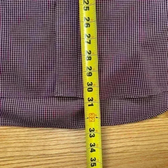 Eddie Bauer Mens M Button Down Wrinkle Resistant Red Plaid Long Sleeve Shirt - Picture 11 of 11